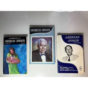 American Opinion Magazine 1960s And 70s Lot Of 3 John Birch Society Rare Vintage